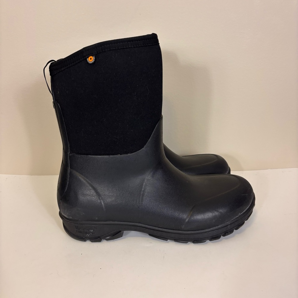 Bogs Black Short Waterproof Pull On Winter Muck Boots Men’s 9